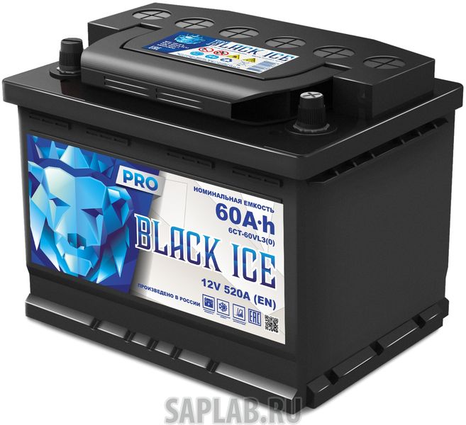 Купить BLACK_ICE BIC6001 Автомобильный аккумулятор BLACK ICE Pro 6СТ-60.0 VL