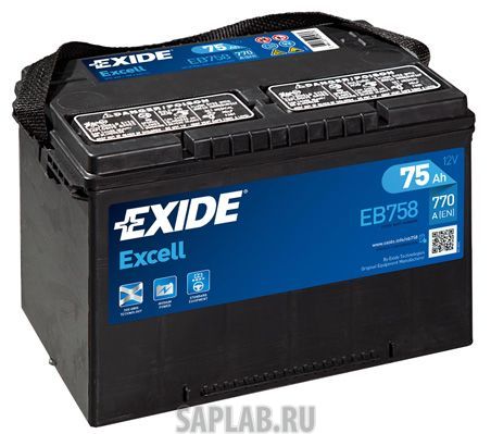 Купить EXIDE EB758 Аккумулятор автомобильный EXIDE EB758 75 Ач