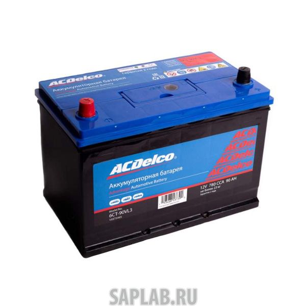Купить GENERAL_MOTORS 19375465 6СТ-90VLЗ, Аккумуляторная батарея ACDelco Asia 90-3-L GM 19375465