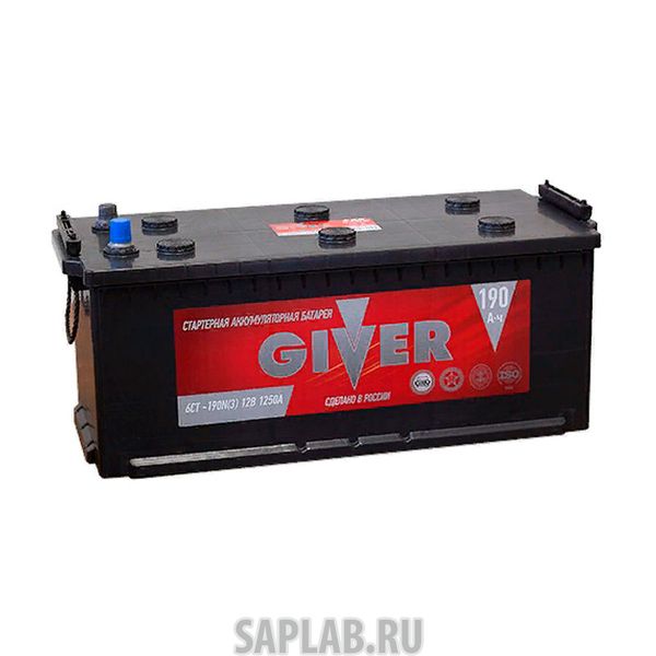 Купить GIVER 190РУС1250A Аккумулятор GIVER 190 рус 1250А 513x223x223