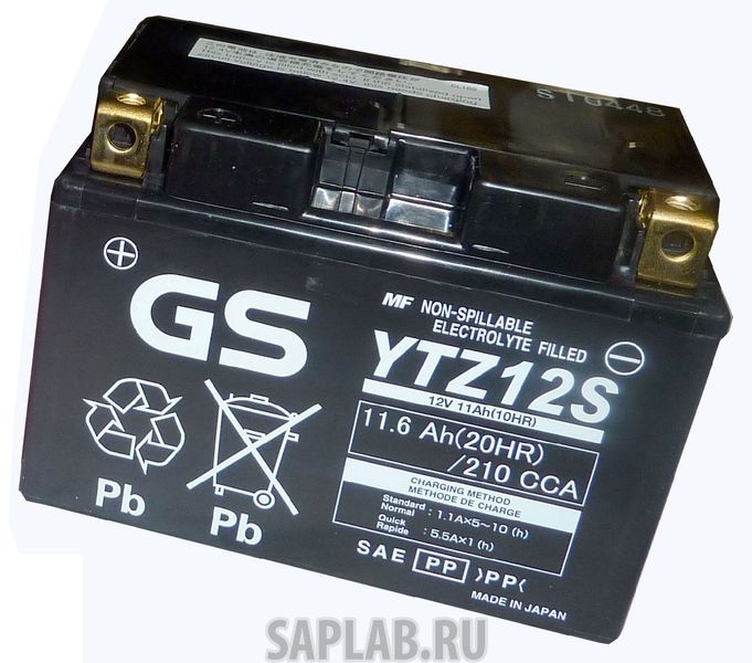 Купить GS_YUASA YTZ12SGS Аккумулятор GS Yuasa YTZ12S GS 12В 11Ач 210CCA 150x87x110 мм Прямая (+-)
